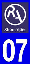 sticker 07 département de l'Ardèche - RA