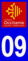 sticker 09 département de l'Ariège - Occitanie