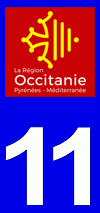 sticker 11 du département de l'Aude - Occitanie