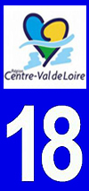 sticker 18 département du Cher nouveau logo