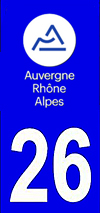 sticker 26 département de la Drome - Auvergne Rhône Alpes
