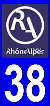 sticker 38 département de l'Isère - RA