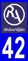 sticker 42 département de la Loire - RA