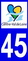 sticker 45 département du Loiret nouveau logo