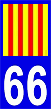 sticker 66 catalan