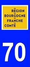 sticker 70 département de la Haute Saône - région BFC