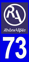 sticker 73 département de la Savoie - RA