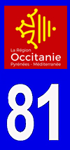 sticker 81 département du Tarn - Occitanie