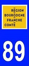 sticker 89 département de l'Yonne - région BFC