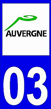 sticker 03 département de l'Allier