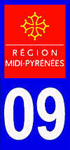 sticker 09 département de l'Ariège