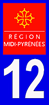 sticker 12 département de l'Aveyron