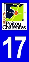 sticker 17 département de la Charente Maritime