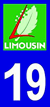 sticker 19 département de la Corrèze
