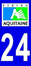 sticker 24 département de la Dordogne