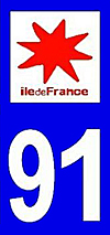 sticker 91 département de l'Essonne