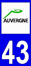 sticker 43 département de la Haute Loire