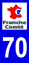 sticker 70 département de la Haute Saône