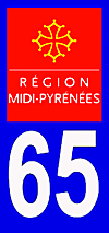 sticker 65 département des Hautes Pyrénées