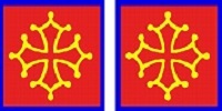 stickers croix occitane ( lot de 2)