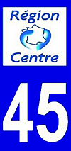 sticker 45 département du Loiret