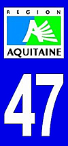 sticker 47 département du Lot et Garonne