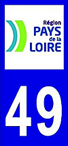 sticker 49 département du Maine et Loire