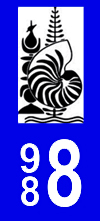 sticker 988 département de la Nouvelle Calédonie