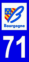 sticker 71 département de la Saône et Loire
