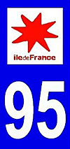 sticker 95 département du Val d'Oise