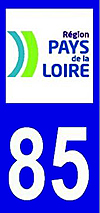 sticker 85 département de la Vendée