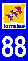 sticker 88 département des Vosges