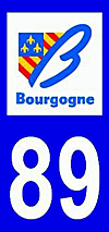 sticker 89 département de l'Yonne